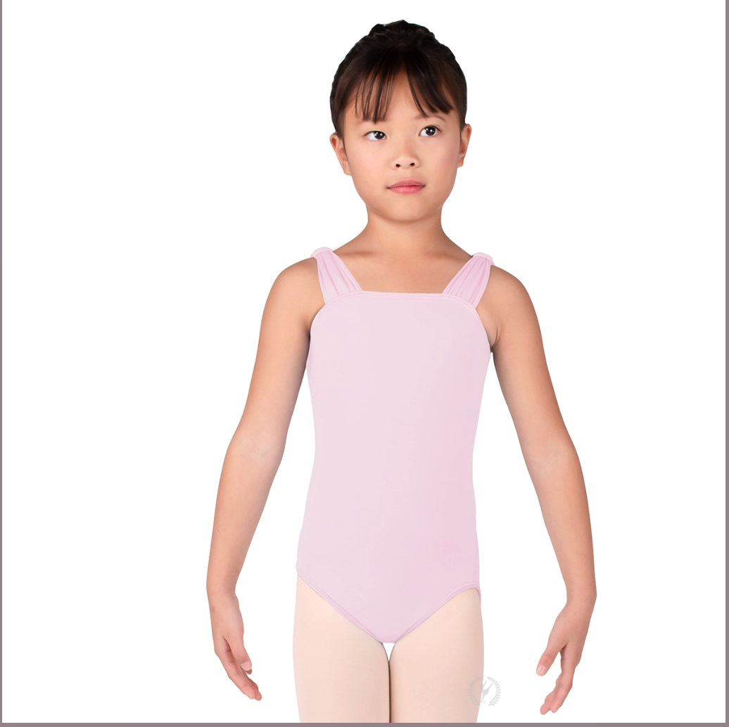 Girls Microfiber Wide Strap Tank Leotard