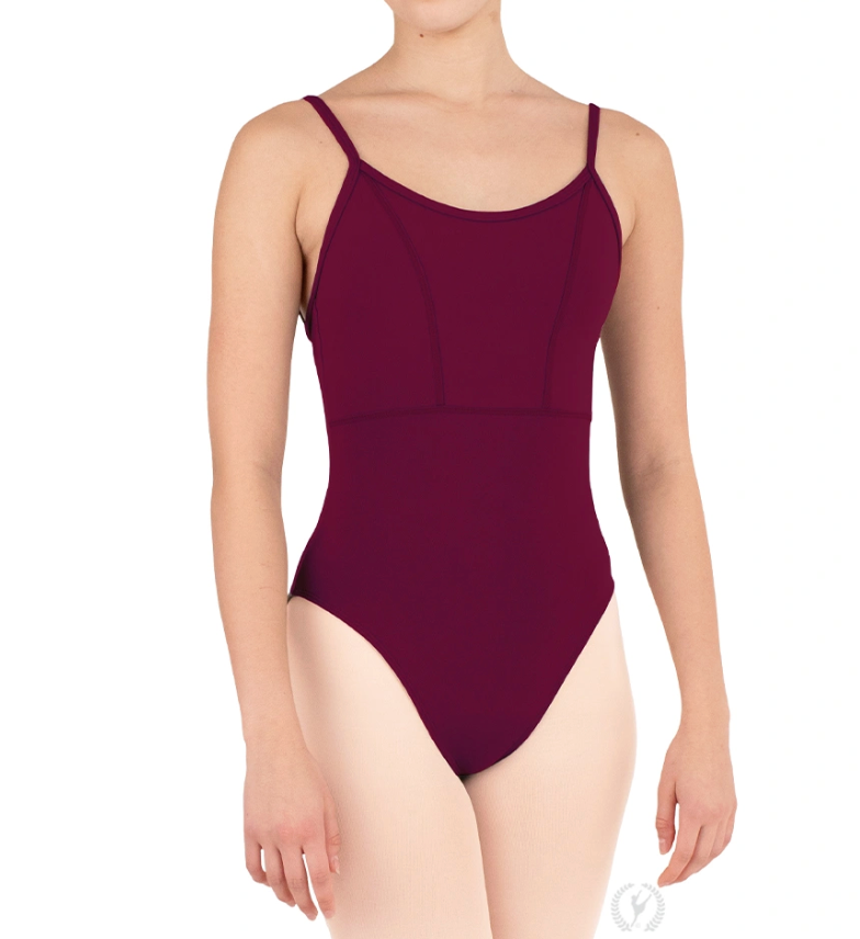 Microfiber Princess Seam to Empire Waist Camisole Leotard