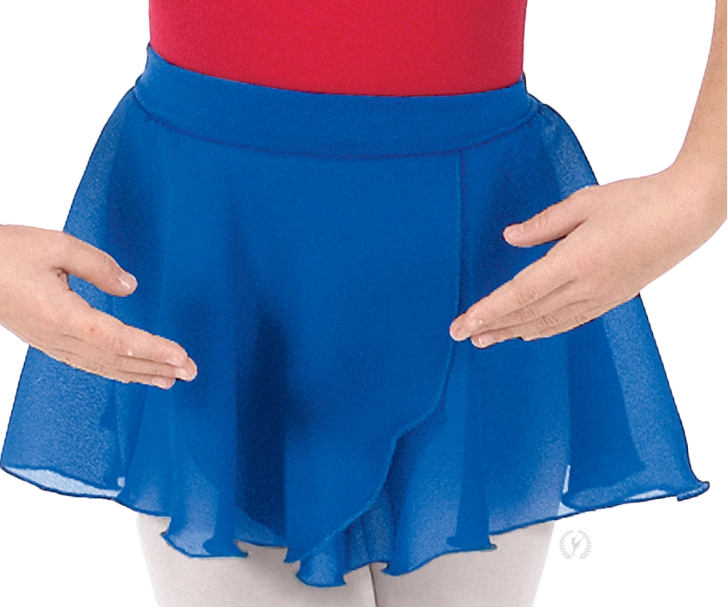 Girls Chiffon Mock Wrap Pull On Skirt