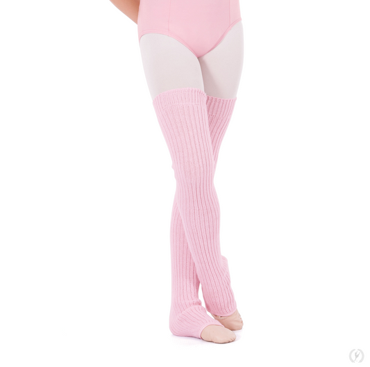 Soft Knit 27" Long Stirrup Knee High Legwarmers