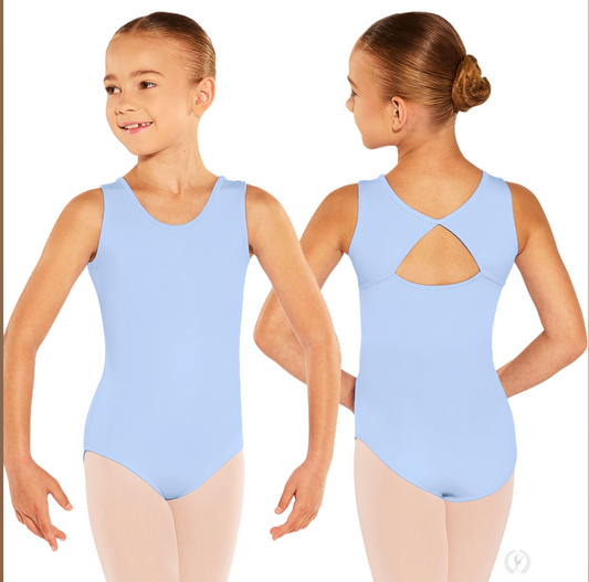 Girls Microfiber Triangle Back Leotard