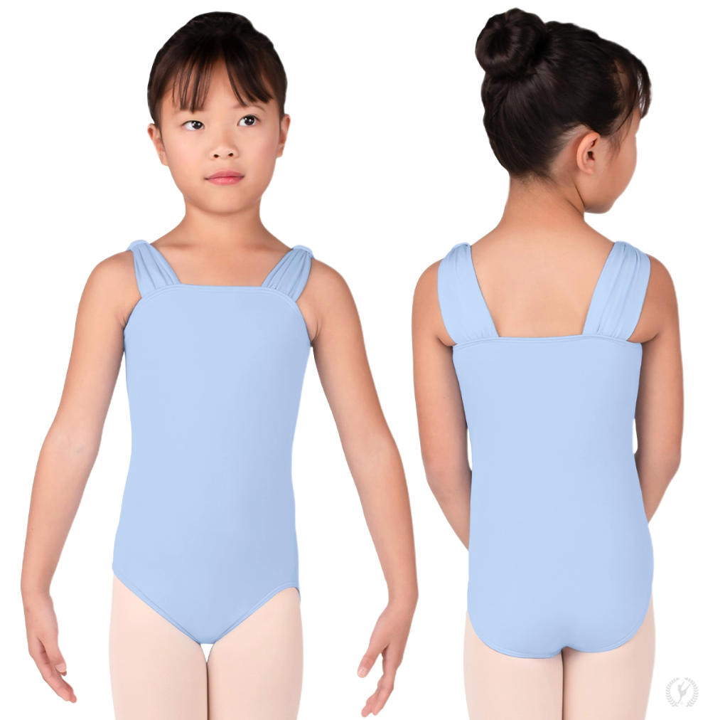 Girls Microfiber Wide Strap Tank Leotard