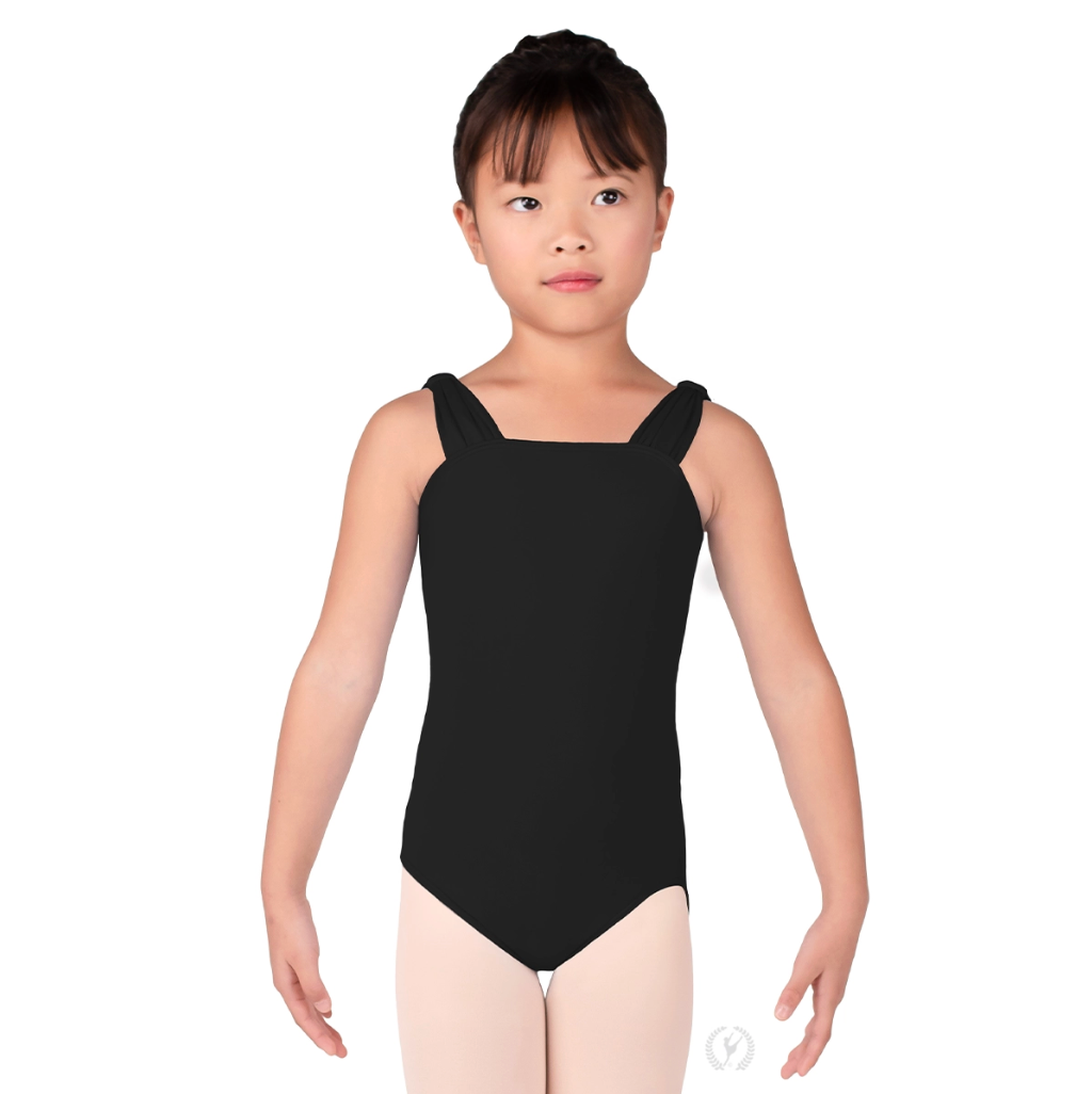 Girls Microfiber Wide Strap Tank Leotard