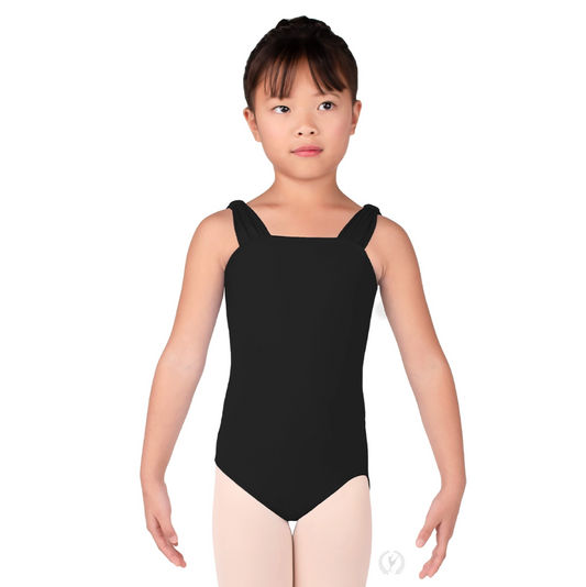 Girls Microfiber Wide Strap Tank Leotard