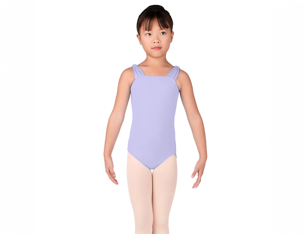 Girls Microfiber Wide Strap Tank Leotard