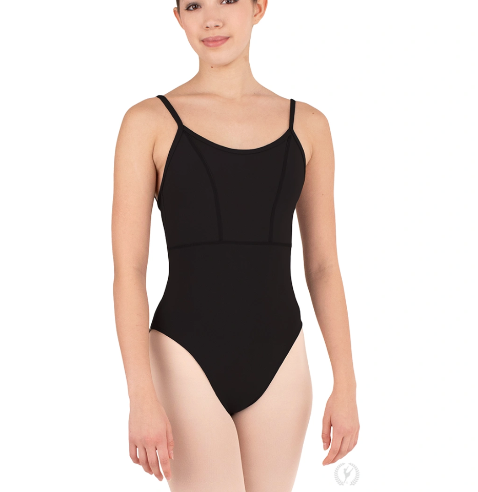 Microfiber Princess Seam to Empire Waist Camisole Leotard